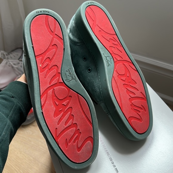 Christian Louboutin Junior High Top Teal - Picture 3 of 5